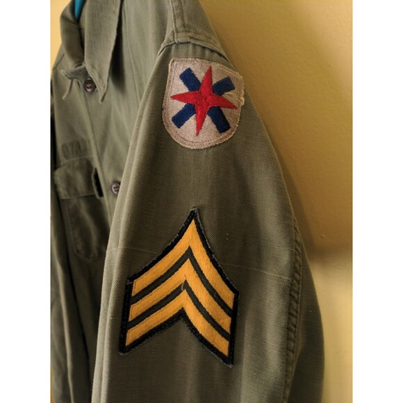 Vintage Cold War 14th Corp U.S. Army Shirt Battle Dress Small Shirt Jacket - Picture 4 of 9